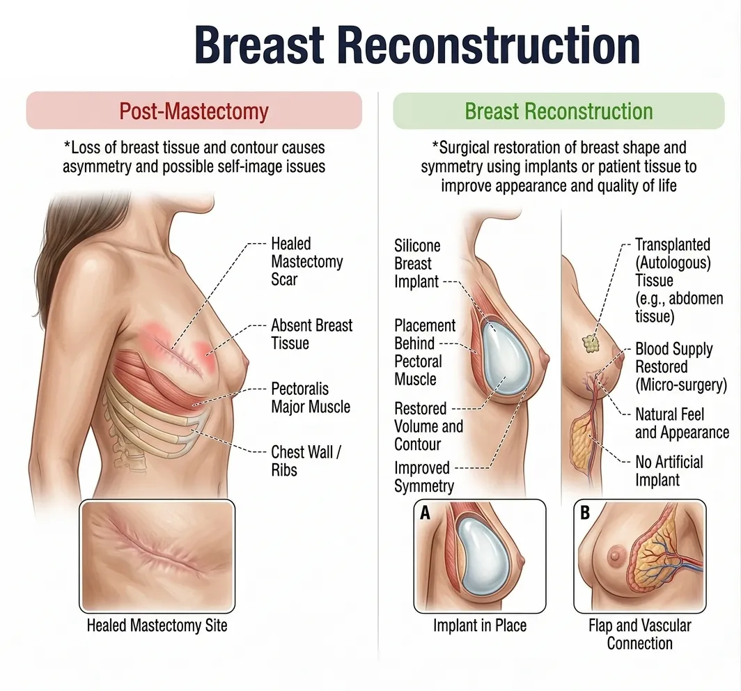 Breast Reconstruction — anatomy diagram
